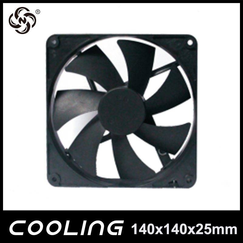 High Rpm High Airflow Slim 140mm Cooling Fan